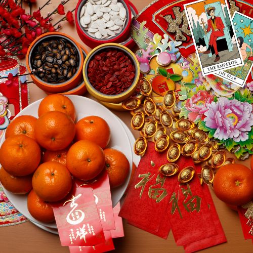 Découvrez l'enchantement du Nouvel An Chinois en 2024, l'année du dragon. Apprenez sur les riches traditions, la signification spirituelle et la connexion avec le tarot. Laissez-vous guider par la force du renouveau et de la prospérité !